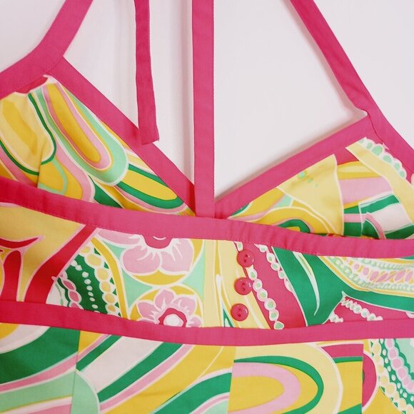 Tibi Mod Paisley Halter Cotton Sundress - Picture 7 of 12